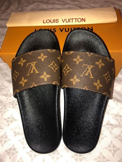 slide lv|lv slides women fur.